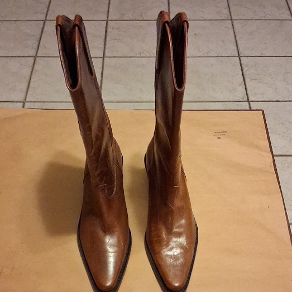 Matisse BrownLeather Cowboy Boots - Picture 1 of 6